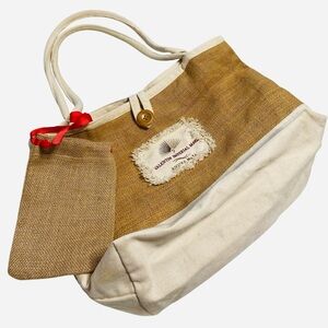 Canvas and Jute Tote Bag (Riviera Maya)